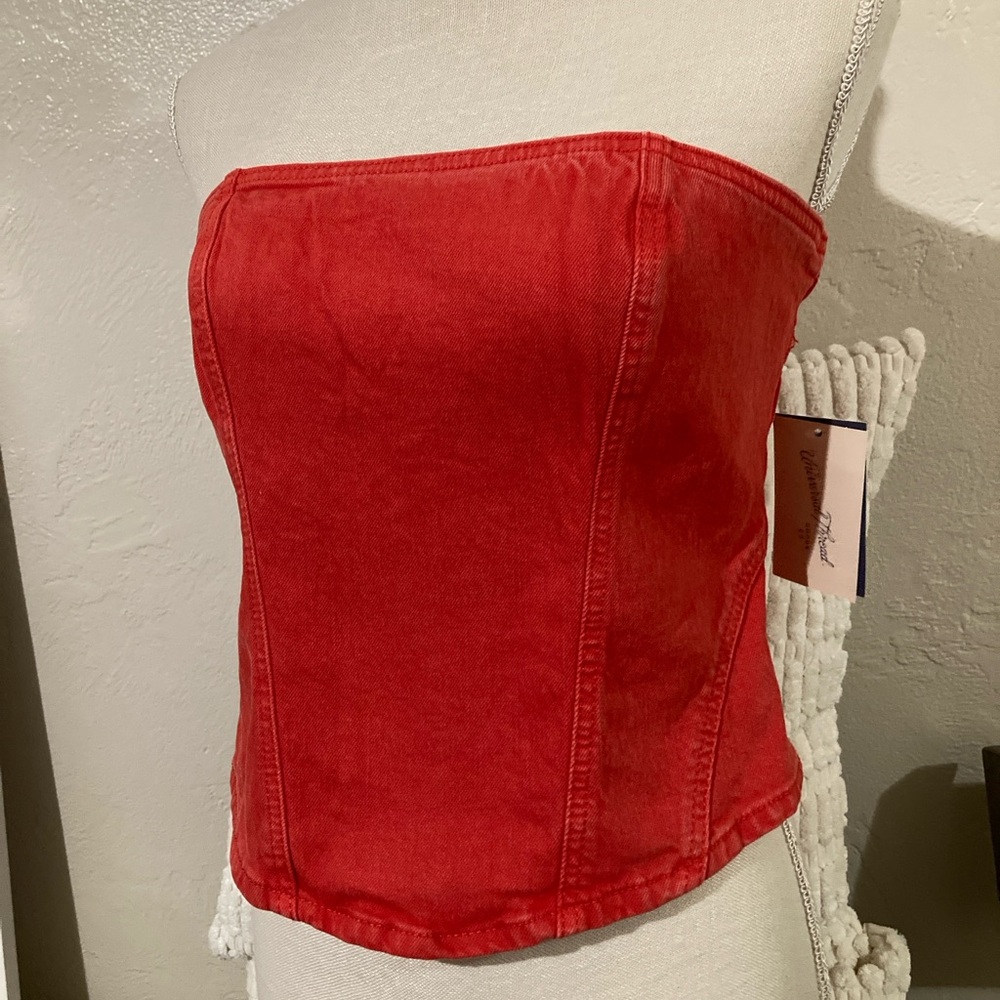 Denim Bustier NWT Size 8